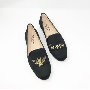 Jon Josef Bee Happy Black Gatsby Loafers Size 8